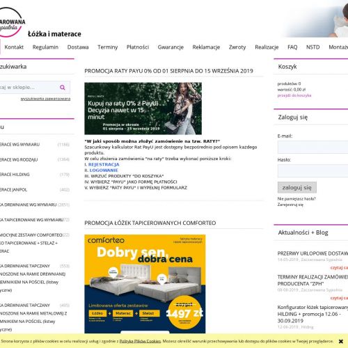 Łóżko piętrowe z wersalką - Kraków