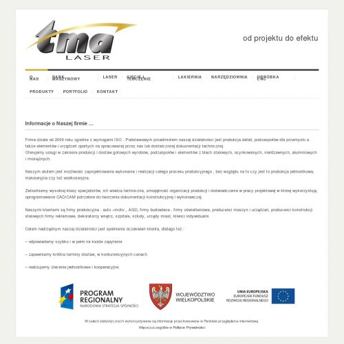 Cięcie laserem 3d detali z blachy nierdzewnej - Wieleń