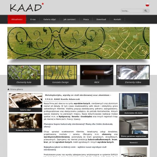 Balustrady mosiężne - Grudziądz