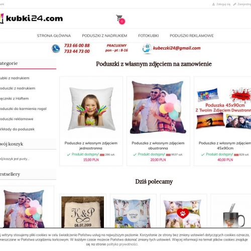 Poduszka z własnym zdjęciem - łódź