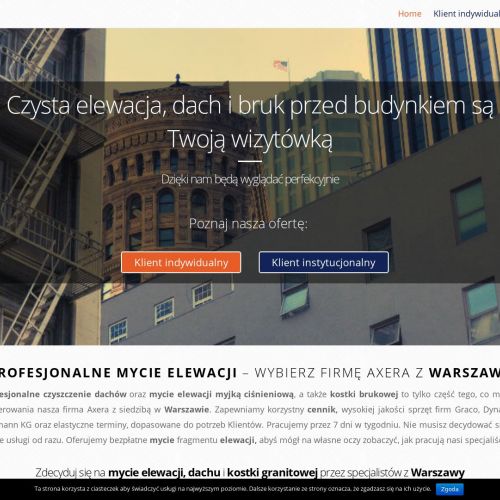 Warszawa - mycie elewacji szklanych i aluminiowych