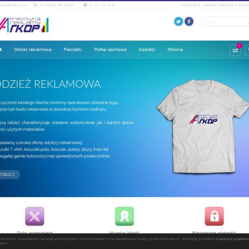T-shirt reklamowy z logo firmy