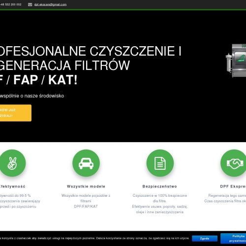 Czyszczenie filtrów dpf - Myślenice