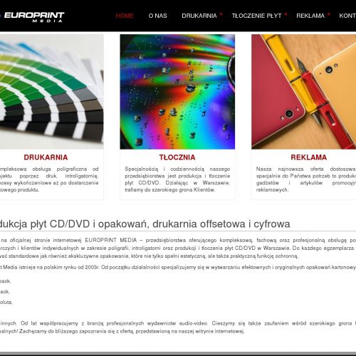 Nadruki na płytach cd w Legionowie