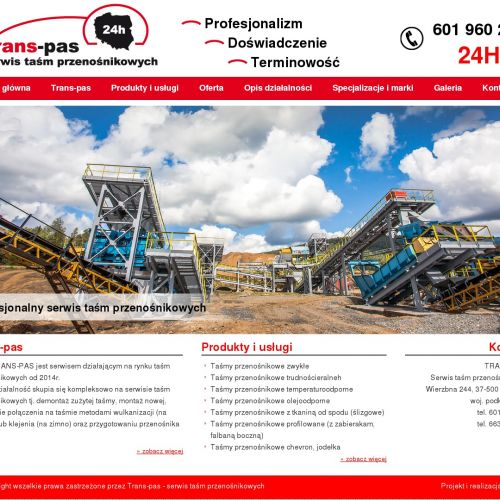 Warszawa - połączenia mechaniczne taśm przenośnikowych