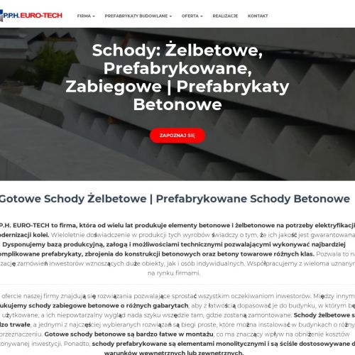 Prefabrykowane biegi schodowe - Szczecin
