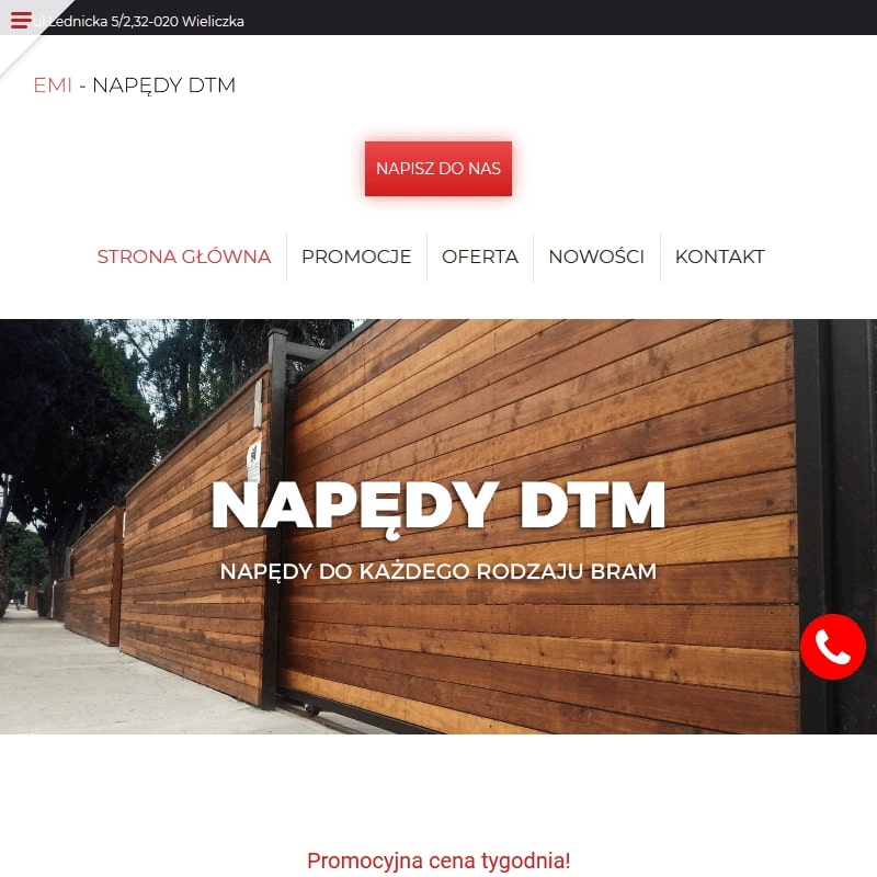 Automat do bramy skrzydłowej - Wieliczka