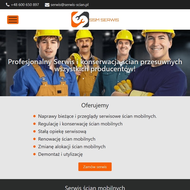 Naprawa ścian przesuwnych Kraków