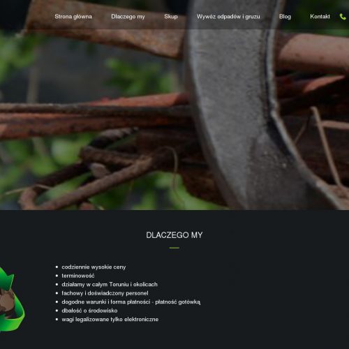 Toruń - skup surowców wtórnych