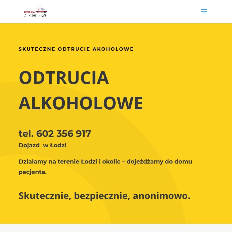 Odtrucia alkoholowe w łodzi