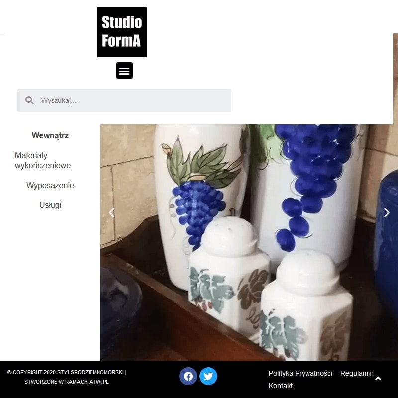 Styl śródziemnomorski łazienka