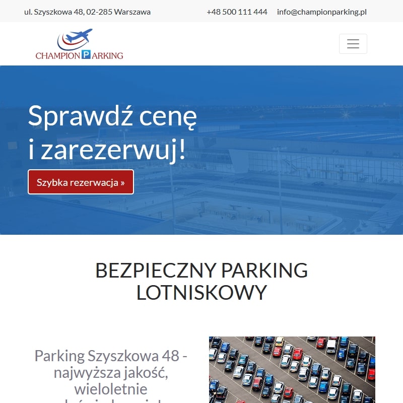 Warszawa - okęcie parking długoterminowy