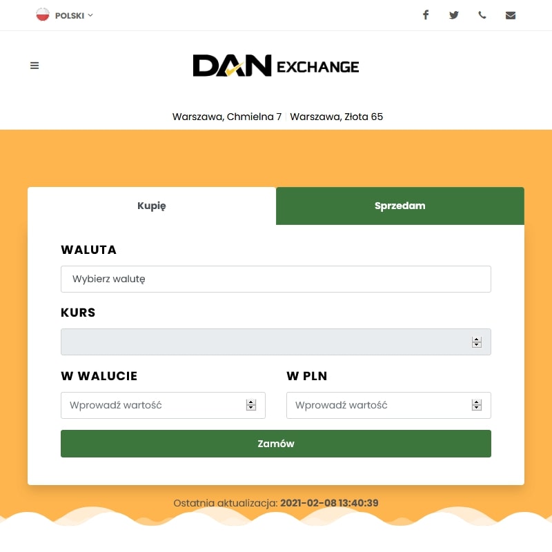 Warszawa - waluty kantory