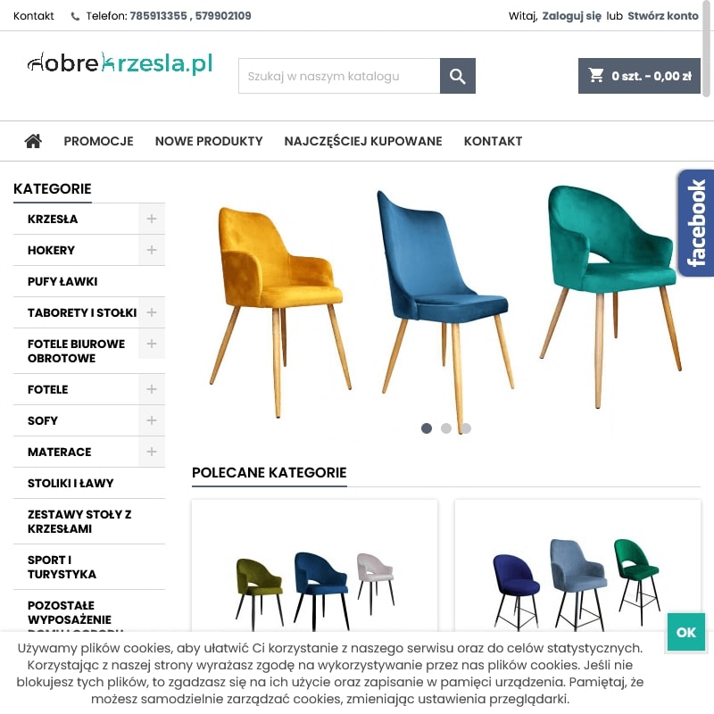 Sofa ekoskóra czarna