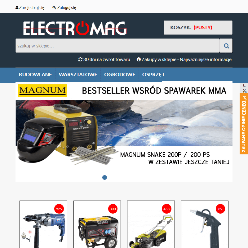 Sklep ze sprężarkami olejowymi