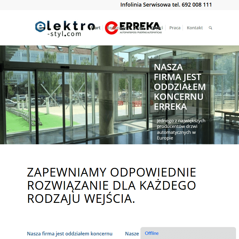 Serwis drzwi elektrycznych - Warszawa