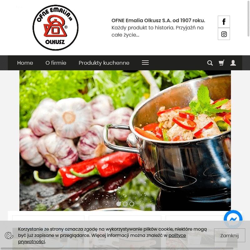 Garnek emaliowany - Olkusz