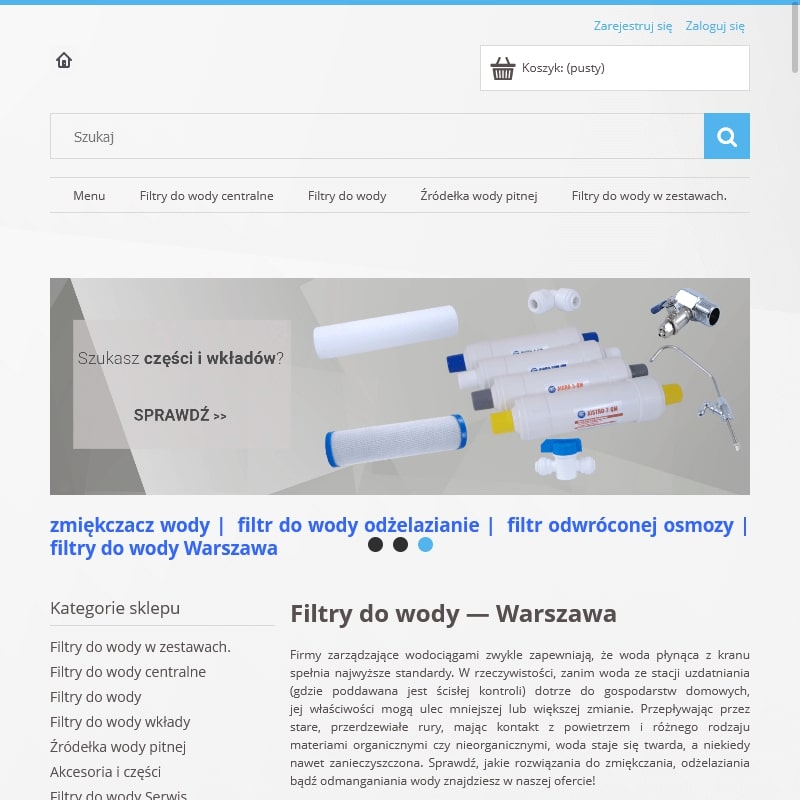 Filtr do wody kuchenny w Warszawie