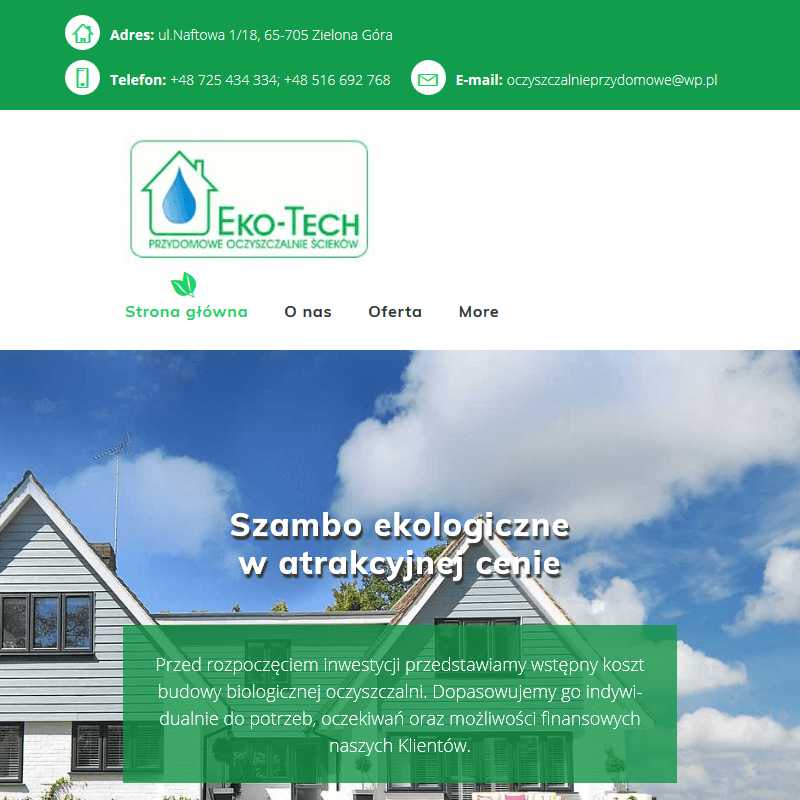 Nadzór nad uruchomieniem przydomowej oczyszczalni